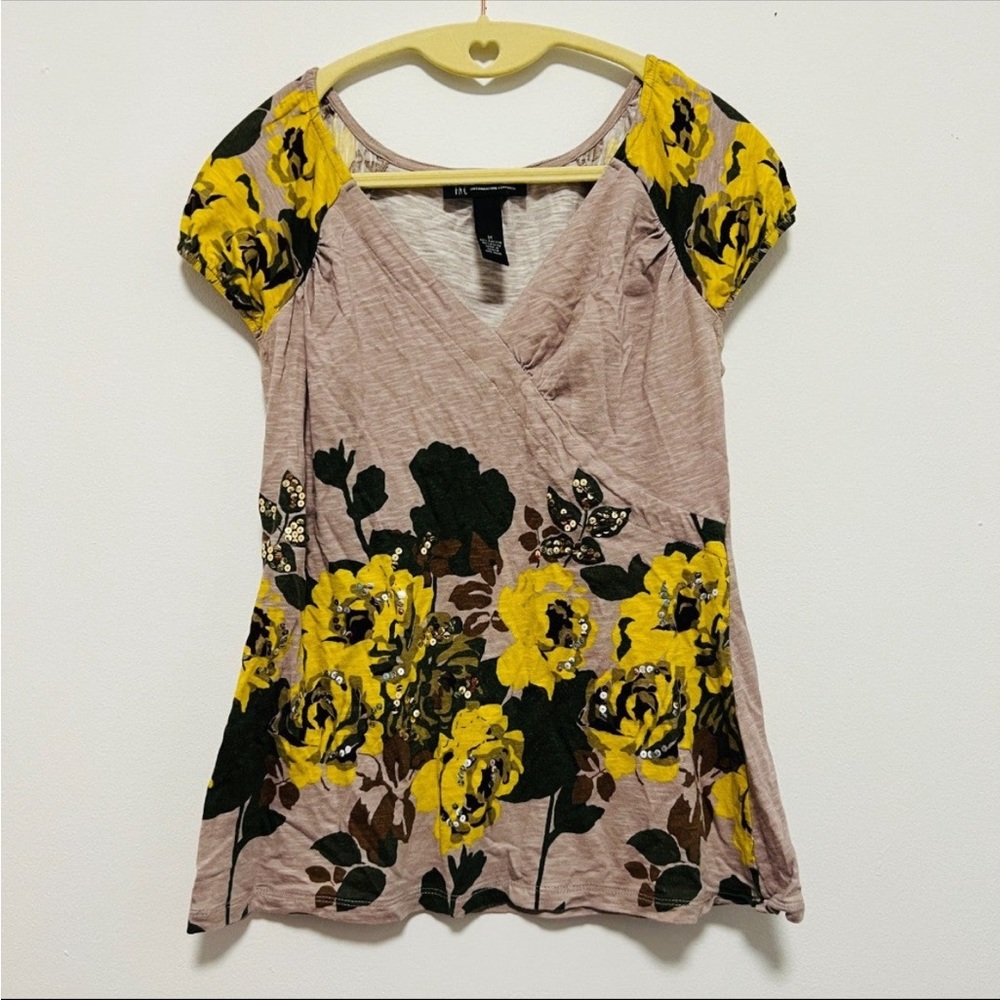 INC International Concepts Floral Top
